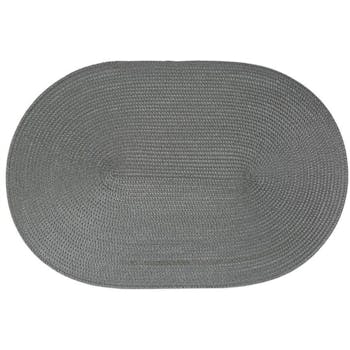 Set de Table ovale tressé anthracite