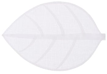 Set de table forme feuille 50 x 33 cm  Gris Ivoire