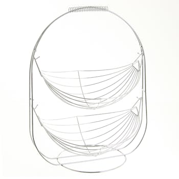 Corbeille à fruits à double balançoire inox 35x26x52