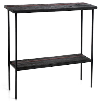 Console noire 2 plateaux