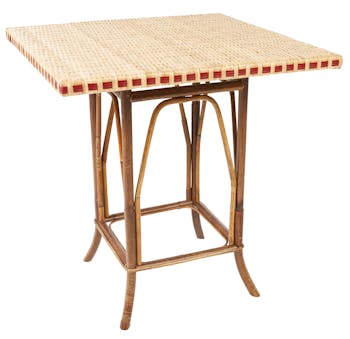 Guéridon table rotin tressé ref. 30020925