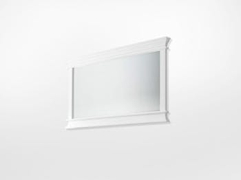 Miroir rectangulaire en bois blanc acajou 70x120cm ROYAN