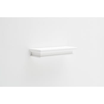 Etagère flottante moderne bois blanc acajou L80xP23cm ROYAN