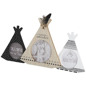 Cadre photo triple tipi