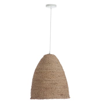 Plafonnier en corde chanvre naturelle D43 H52cm