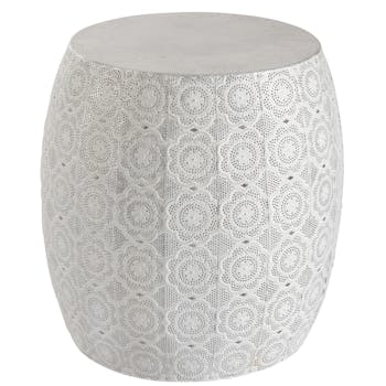 Tabouret blanc oriental réf.30022538