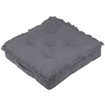 Coussin de sol anthracite 45x45x10cm PRAGUE
