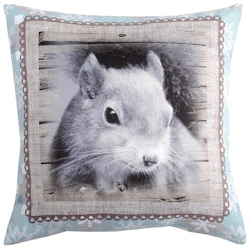 Coussin décor Ecureuil 50x50cm FAUNE