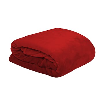 Plaid rouge 220x240cm DOUDOU