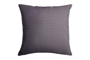 Coussin anthracite rayures en relief 40x40cm SOCHIC