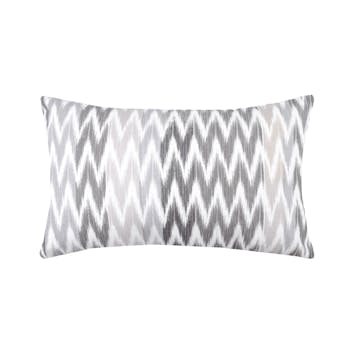 Coussin gris en coton 30x50cm IKATI