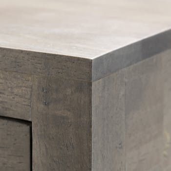 Echantillon Bois finition Gris Vernis Satiné Mat