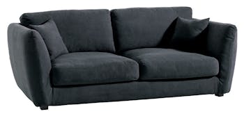 Canapé droit 3 places tissu Vegas