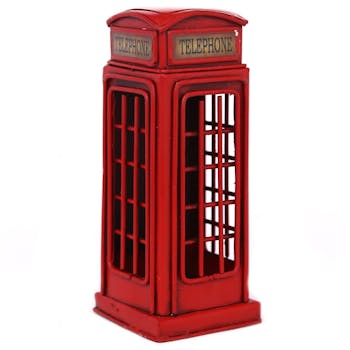 Tirelire cabine téléphonique anglaise 15 cm