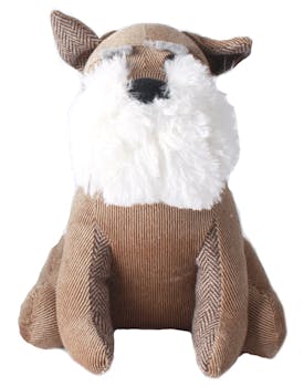 Bloc-porte fox terrier marron 23 cm