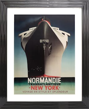 Grand cadre paquebot noir