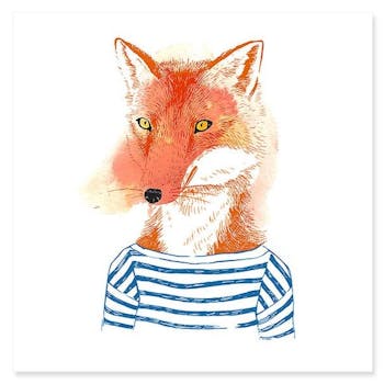 Tableau enfant petit renard plexiglas