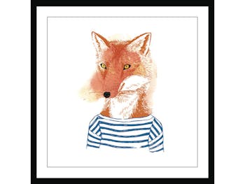 Affiche enfant encadrée petit renard