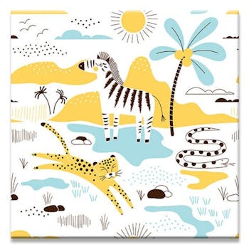 Tableau enfant savane