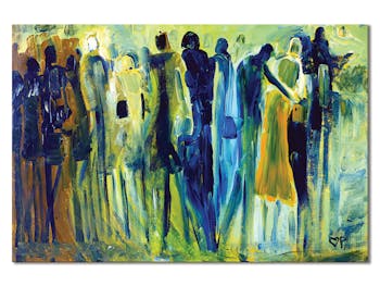 Tableau toile silhouettes