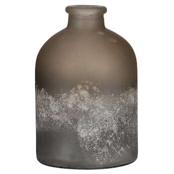 Soliflore bouteille effet marbre H 17 cm