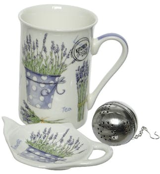 Coffret cadeau mug motif lavande M2