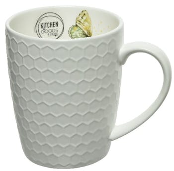 Mug en porcelaine motif papillon