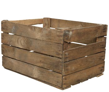 Caisse en lames de bois