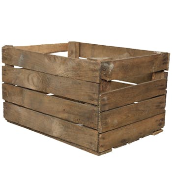 Caisse en lames de bois