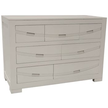 Commode Hévéa 7 tiroirs 110x50x76cm NIAGARA