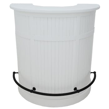 Meuble bar ancien demi lune hévéa TRADITION