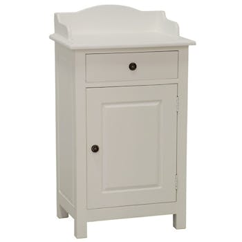 Meuble de rangement Hévéa 1 porte, 1 tiroir 55x38x96cm TRADITION