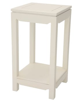 Sellette bois d'hévéa double plateau MAORI