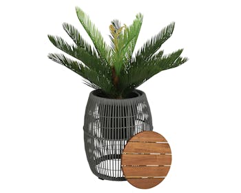 Table d'appoint de jardin grise