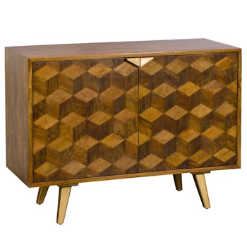 Petit buffet bois et marqueterie SYRACUSE