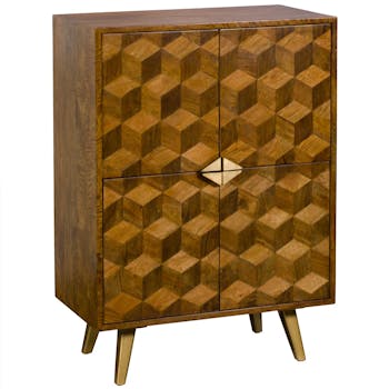 Buffet haut bois et marqueterie SYRACUSE