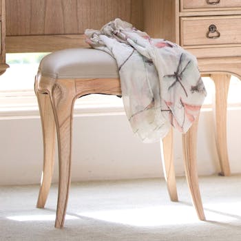 Tabouret bois tissu BLOIS