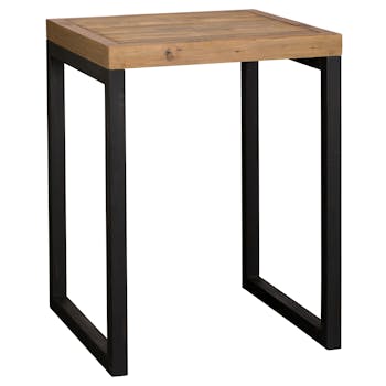 Mange-debout carré bois recyclé 75x75cm BRISBANE