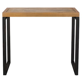 Mange-debout rectangulaire bois recyclé 120x80 BRISBANE