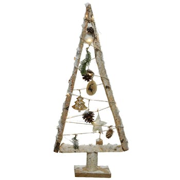 Sapin lumineux à LED décoré