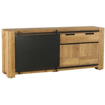 Buffet en pin brossé 3 portes SOHO