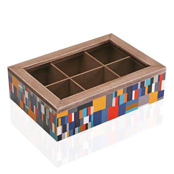 Boîte à thé motif mire