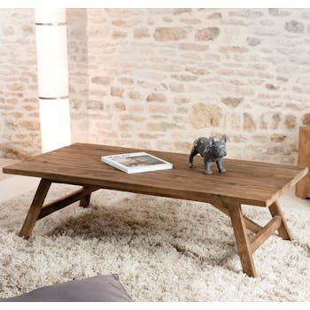 Table basse en Teck recyclé 120x60x36cm SWING