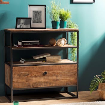 Petit meuble de rangement teck recyclé SWING
