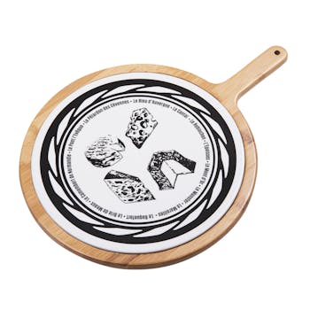 Plateau à fromage "Fromages de France" en bambou