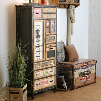 Meuble d'apothicaire 18 tiroirs LAMPHUN