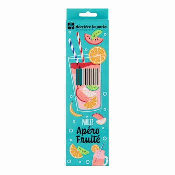 Pailles métal Fruits (set de 10) DLP