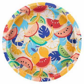 Plateau rond Fruits DLP