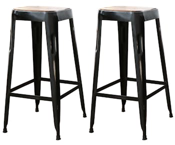 Tabouret de bar (lot de 2) LEEDS