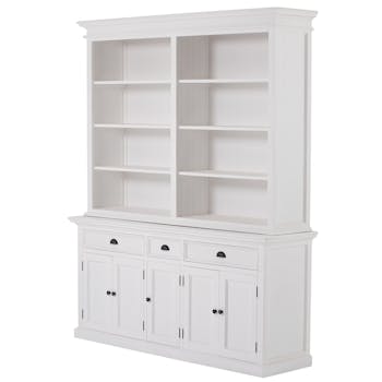 Vaisselier blanc en bois 5 portes ROYAN